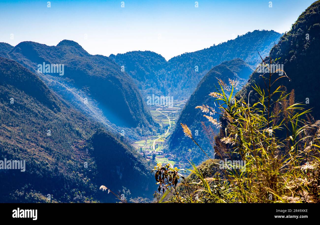 Dong Van geological Rock Plateau, Provinz Ha Giang, Vietnam Stockfoto