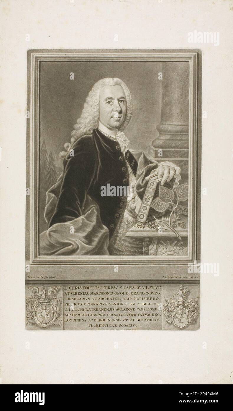 D. Christopher Jacob Trew, aus Plantae Selectae, n.d. Stockfoto