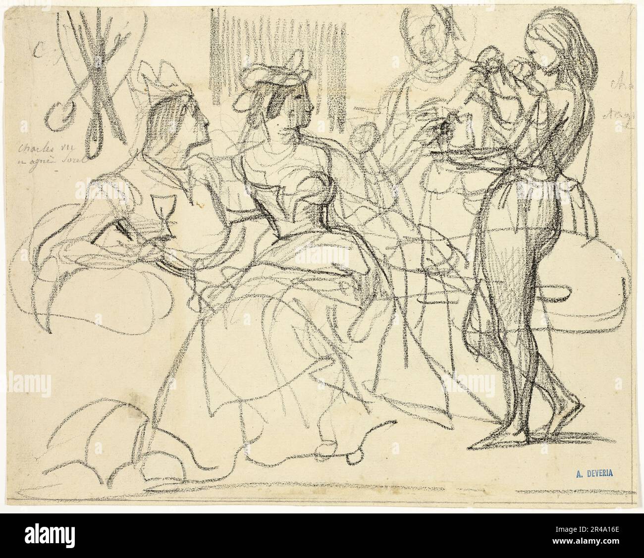 Studie, 1839/42. Stockfoto