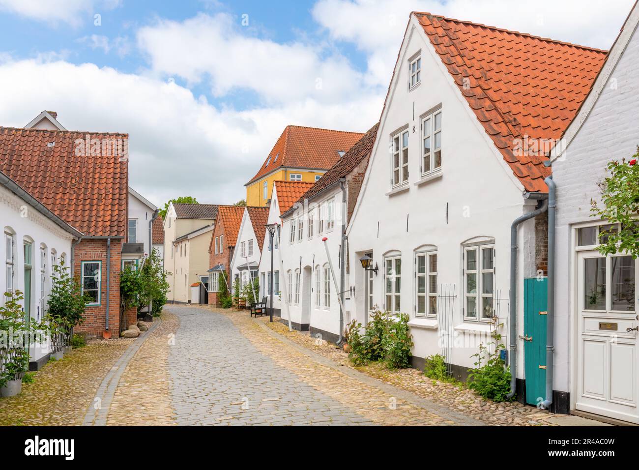 Tønder, Dänemark; 26. Mai 2023 - Blick auf die Altstadt von Tønder im Süden Dänemarks. Stockfoto