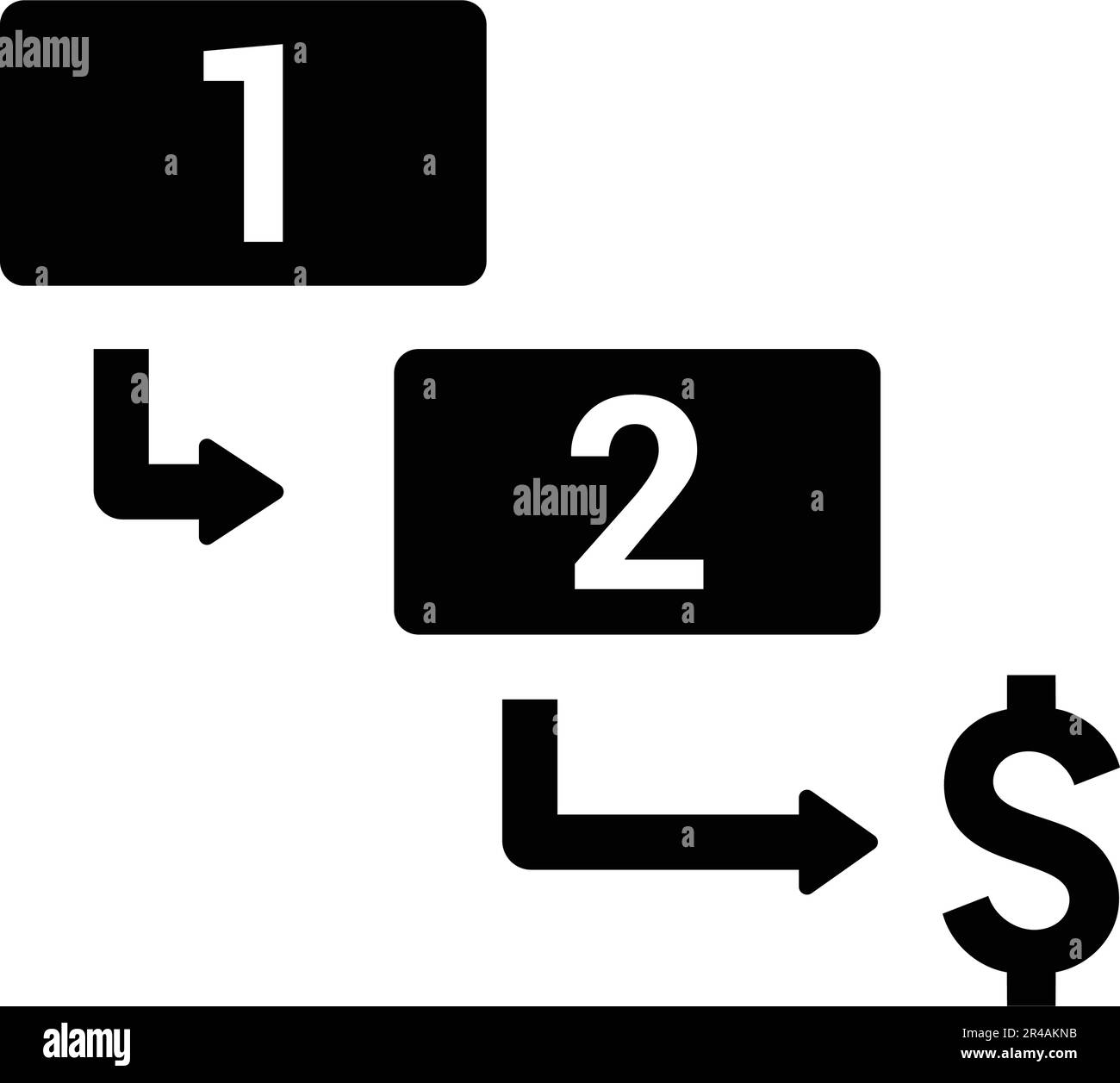 Pfeilsymbol für Linkskurve – perfekt für gedruckte Dateien und Präsentationen, das Entwerfen und entwickeln von Websites, Werbematerialien, Illustrationen usw. Stock Vektor