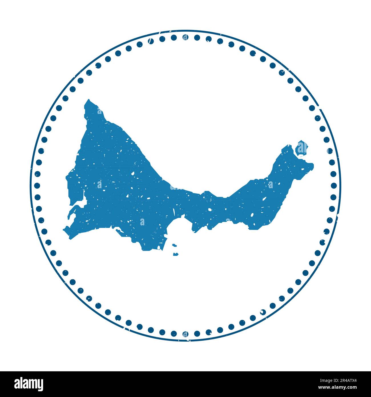 Providenciales-Aufkleber. Reisegummistempel mit Karte der Insel, Vektor-Illustration. Stock Vektor