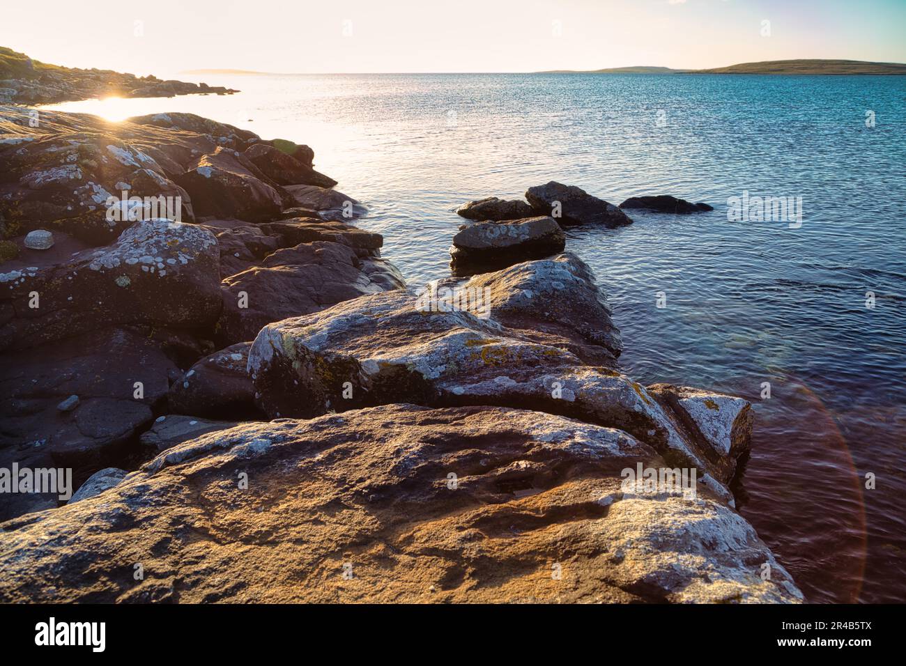 Clachan Sands Beach, North Uist, Outer Hebrides, Schottland, Großbritannien Stockfoto