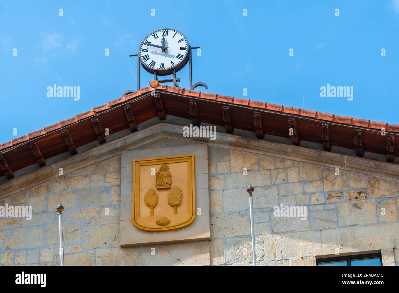 EscuTown Hall der Stadt Astigarraga in der Provinz Gipuzkoa, Baskenland Stockfoto