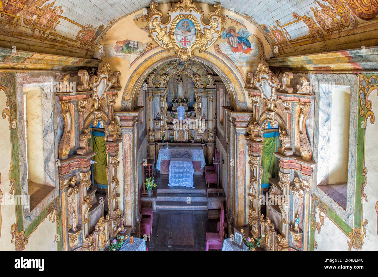 Nossa Senhora do Pilar Chapel, Capela, Sabara, Belo Horizonte, Minas Gerais, Brasilien Stockfoto