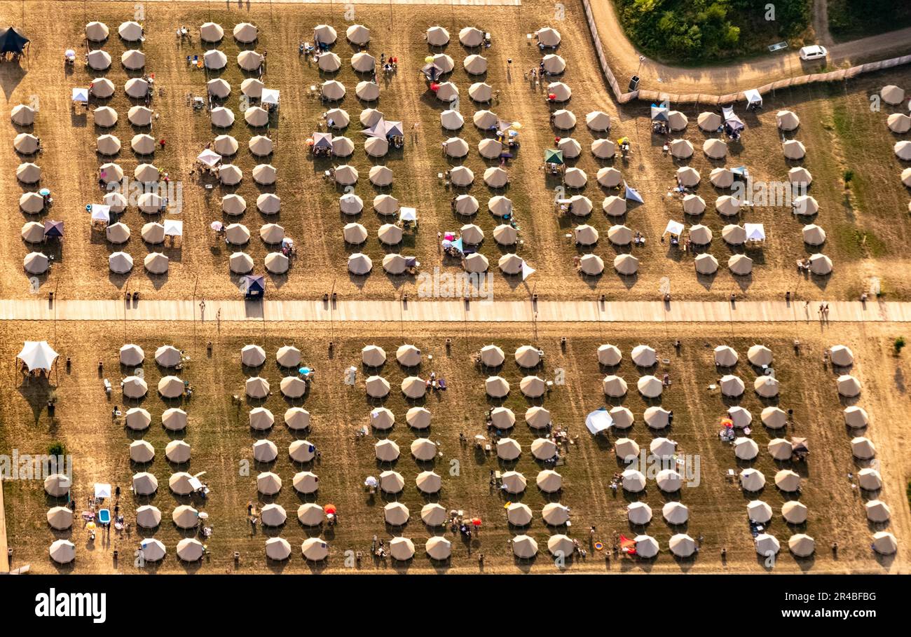 PAROOKAVILLE GmbH, Radar Musik und Unterhaltungs GmbH, Teilnehmer des PAROOKAVILLE, Electronic Music Festival, Festivals auf der Veranstaltung Stockfoto