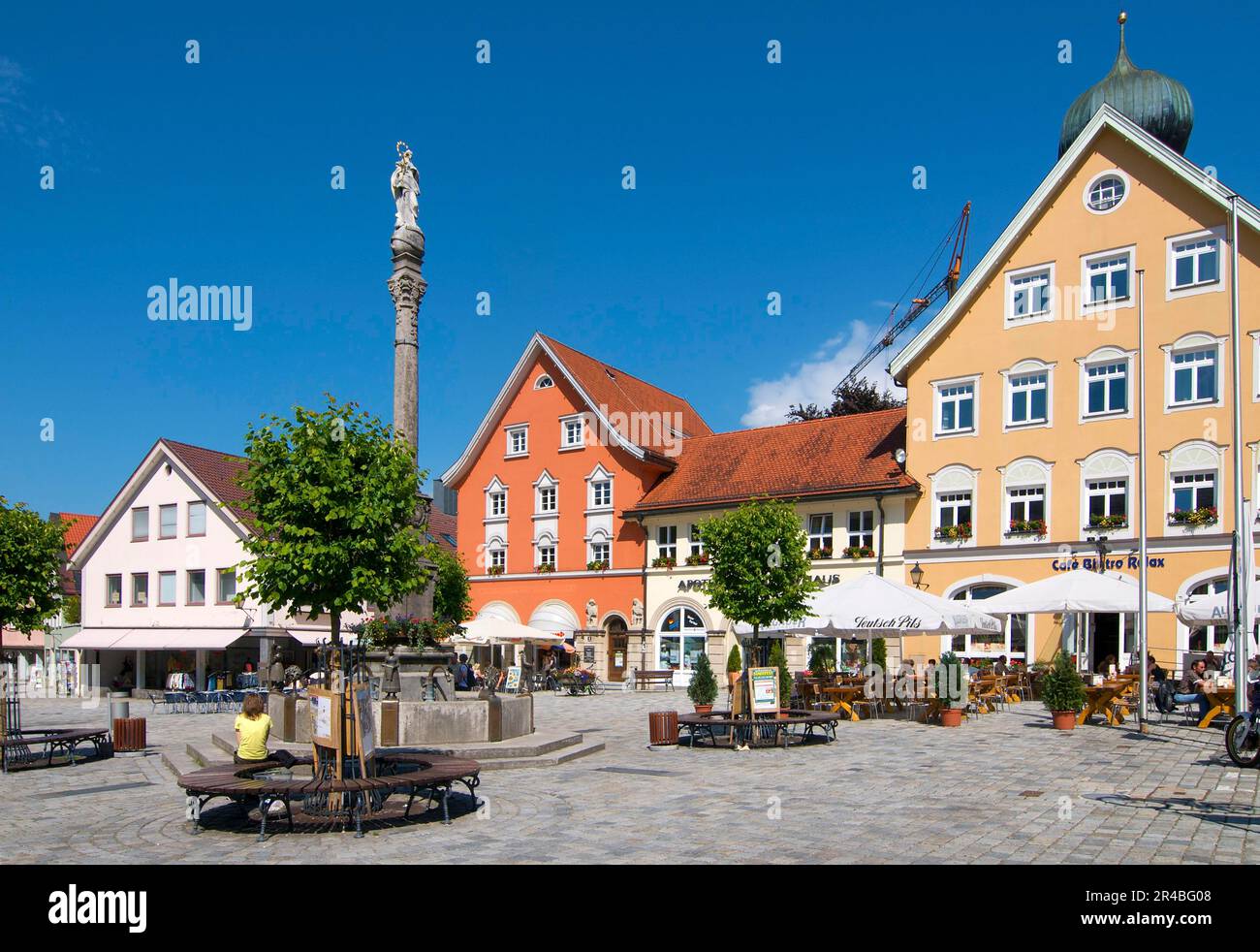 Marienplatz, Altstadt von Immenstadt, Allgaeu, Bayern, Deutschland Stockfoto