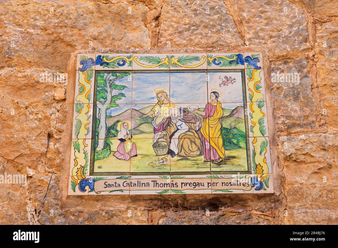 Das heilige Bild, Valldemossa, Valldemosa, Mallorca, Balearen, Spanien Stockfoto