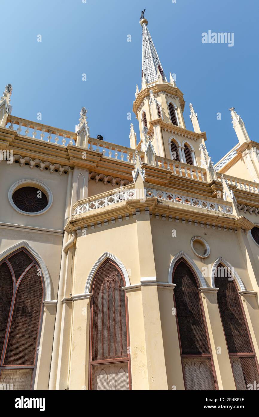 Rosenkirche oder Kalawar-Kirche, römisch-katholische Kirche im Samphanthawong-Viertel, Bangkok, Thailand. Stockfoto