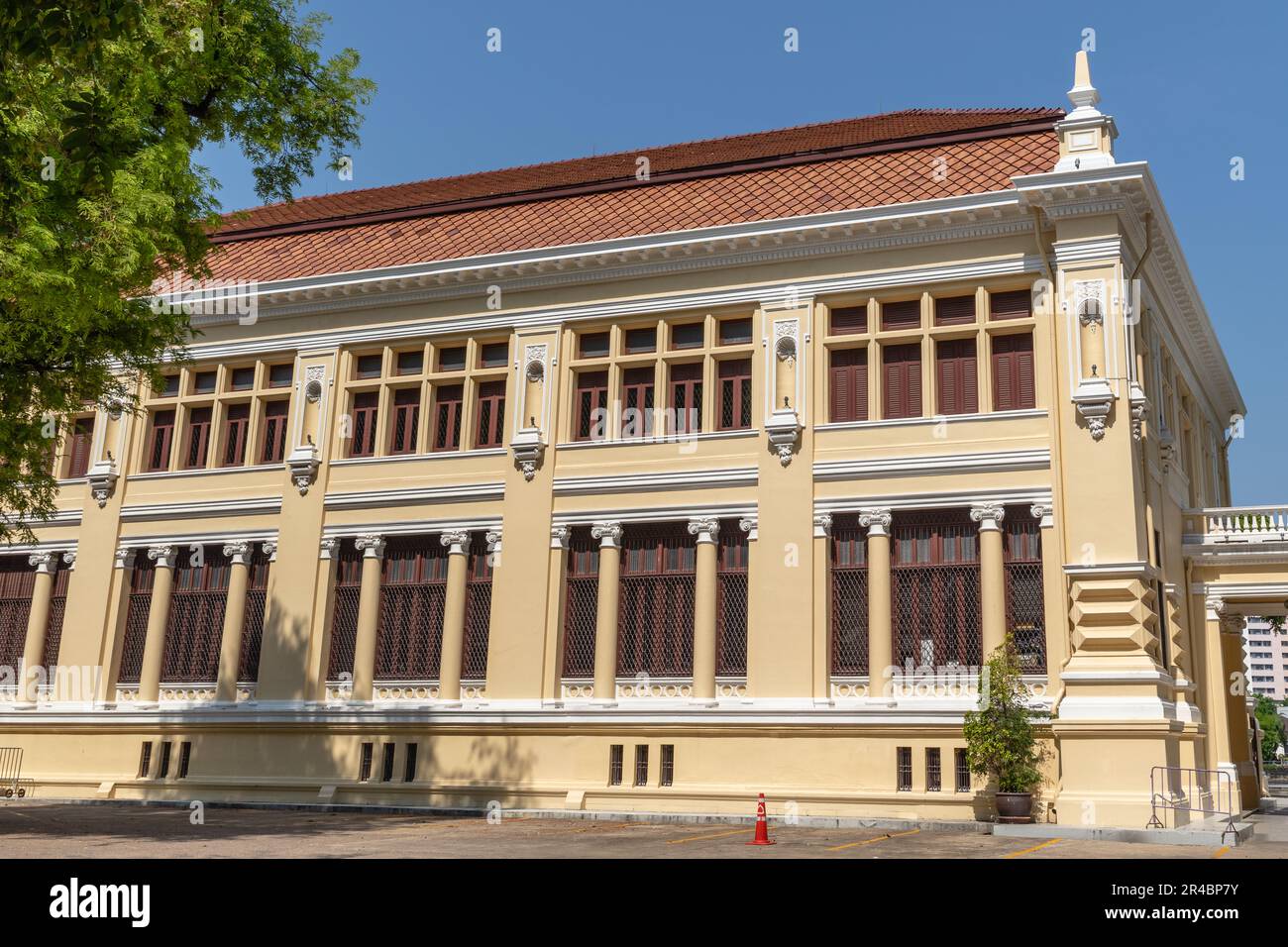 Siam Commercial Bank (SCB), Zweigstelle Talat Noi, Bezirk Samphanthawong, Bangkok. Erste feste Niederlassung und älteste operative Bankfiliale in Thailand. Stockfoto