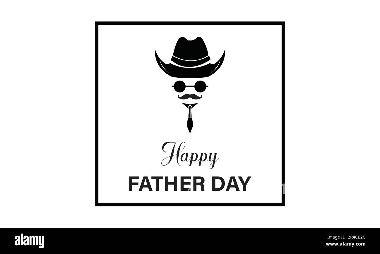 „Happy Father's Day“-Posterkarte Vektor-Illustration Stock Vektor