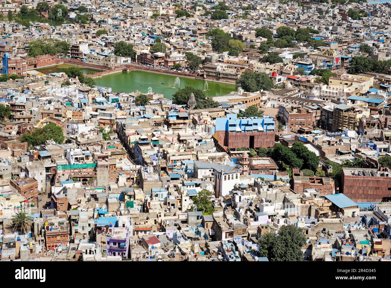 Blick auf Jodhpur Blue City Stockfoto