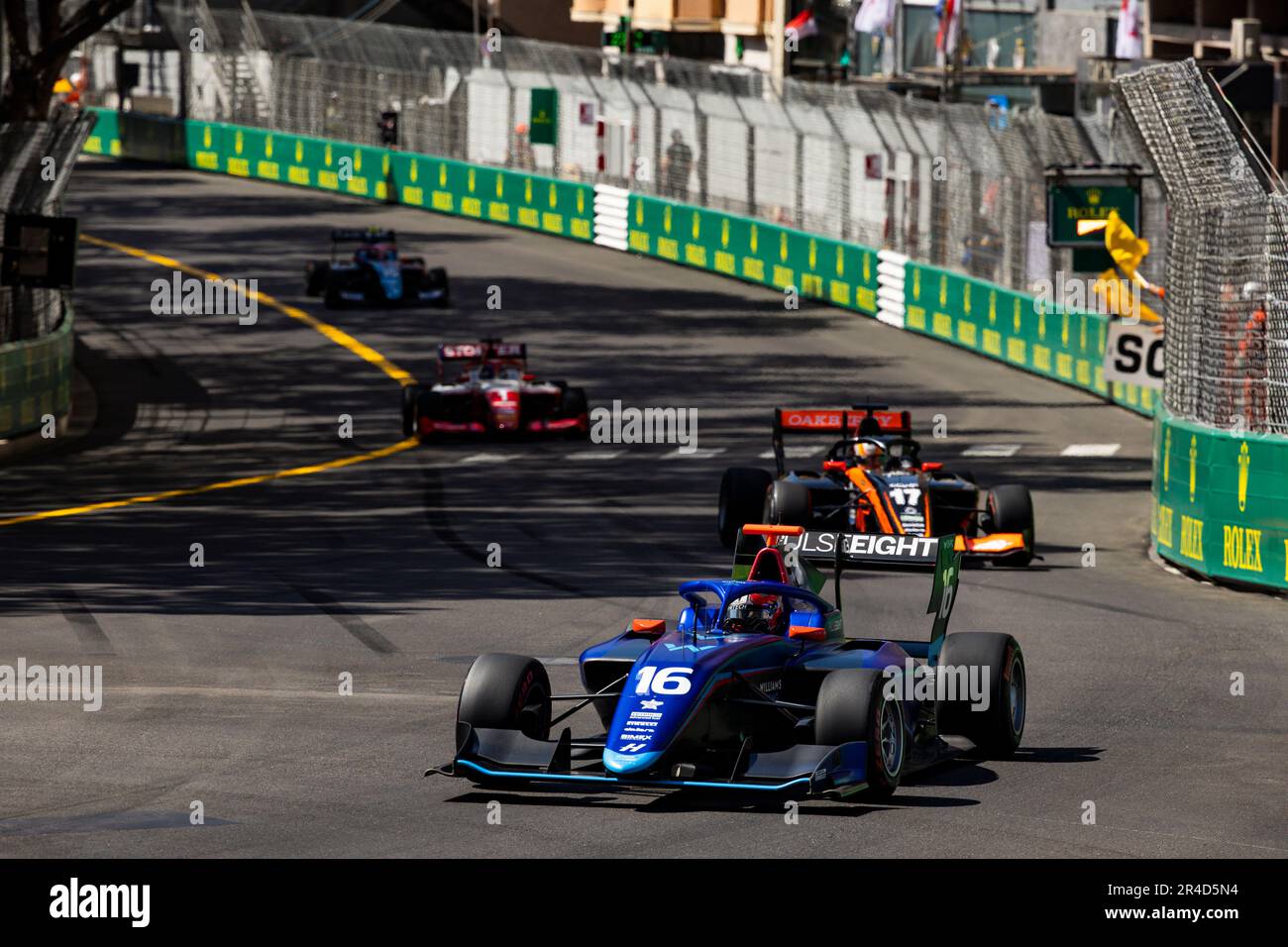 16 BROWNING Luke (gbr), HITECH GP, Action während der 3. Runde der FIA Formel-3-Meisterschaft 2023 vom 26. Bis 28. Mai 2023 auf dem Circuit de Monaco in Monaco – Photo Julien Delfosse/DPPI Stockfoto