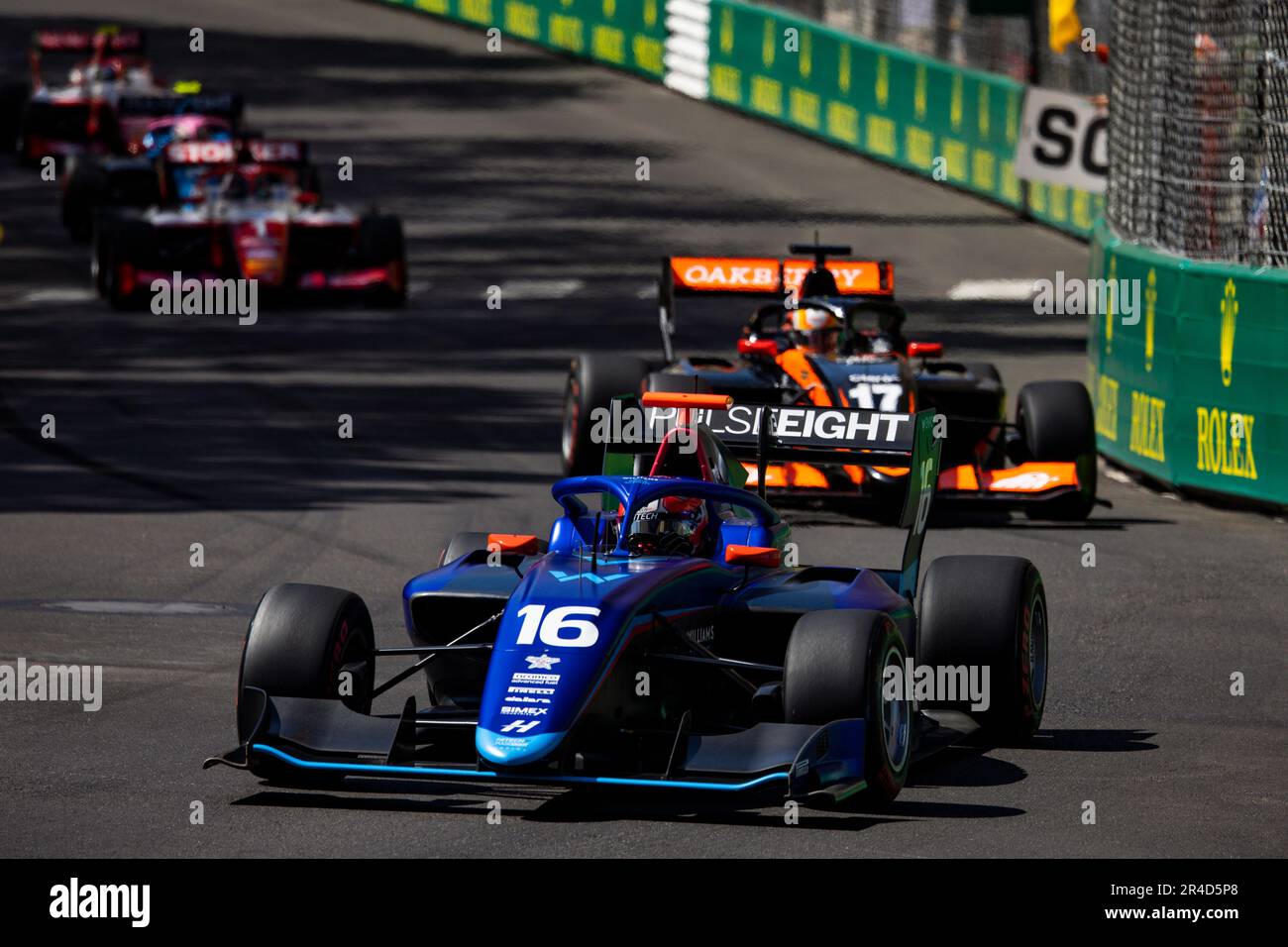 16 BROWNING Luke (gbr), HITECH GP, Action während der 3. Runde der FIA Formel-3-Meisterschaft 2023 vom 26. Bis 28. Mai 2023 auf dem Circuit de Monaco in Monaco – Photo Julien Delfosse/DPPI Stockfoto