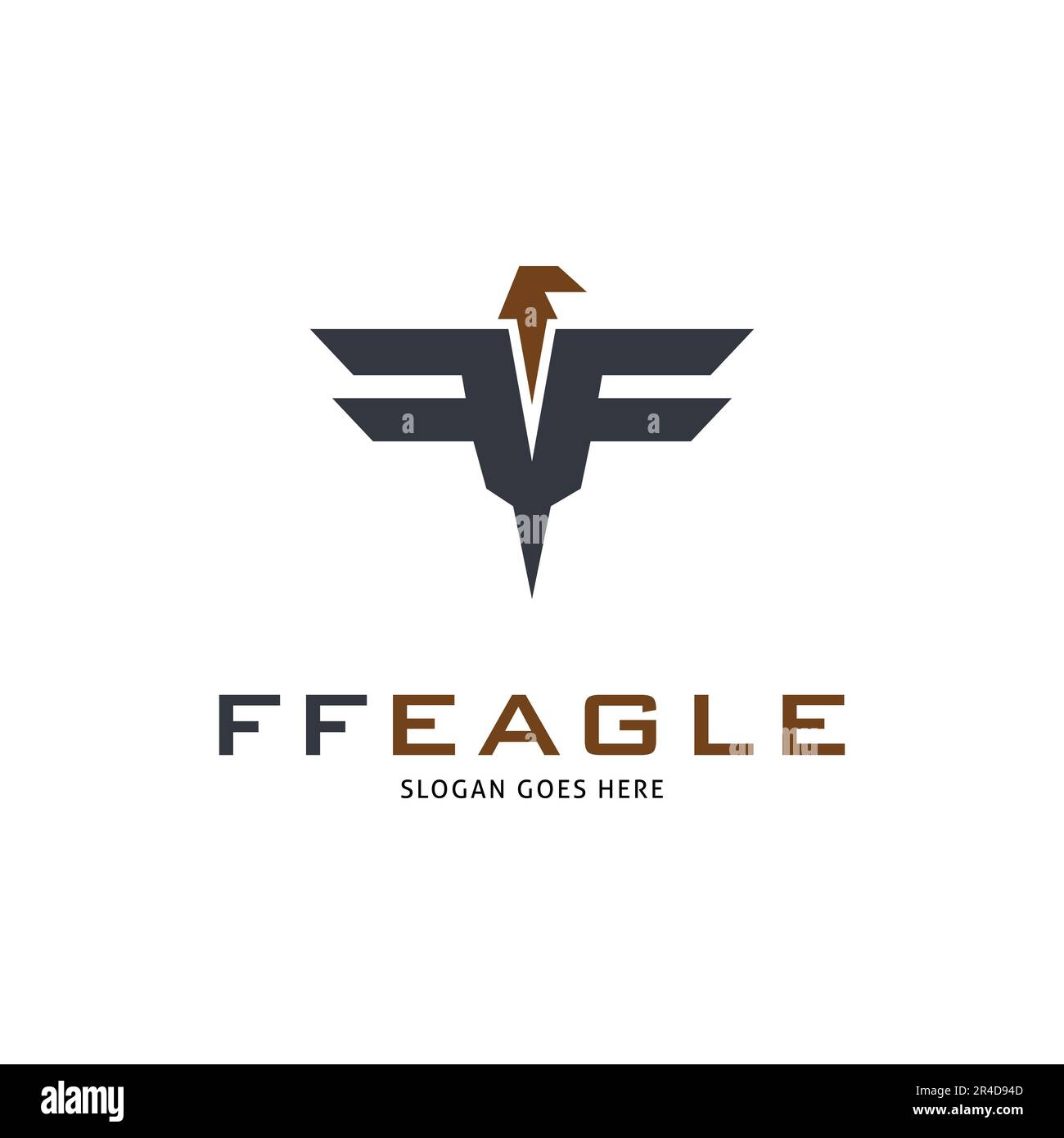 Anfangsbuchstabe FF EAGLE Icon Vector Logo Template Illustration Design Stock Vektor