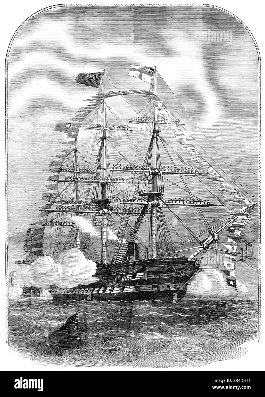 Rigging mast yardarm Schwarzweiß-Stockfotos und -bilder - Alamy