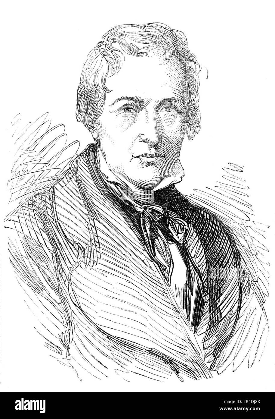 Der verstorbene Heinrich Heine, 1856. Deutscher Dichter. "Obwohl er seit acht Jahren im Sterben liegt, Seine Aktivität hat nie aufgehört... selbst seine langwierige Krankheit hatte seiner Fantasie einen neuen Impuls gegeben und er, der über alles, was in seinen Mitmenschen als ernst angesehen wurde, ohne Skrupel gelacht hatte, fand auch eine unerschöpfliche Quelle der Freude in seinem eigenen verfallenen Zustand... Es war nicht, dass er sich selbst geblendet hatte Zu den Schrecken seiner Situation: Sei still, wie er im zweiten Stock eines Hauses in Paris war, dem man letztendlich das eine Auge entzogen hatte und das andere kaum benutzte, und f Stockfoto