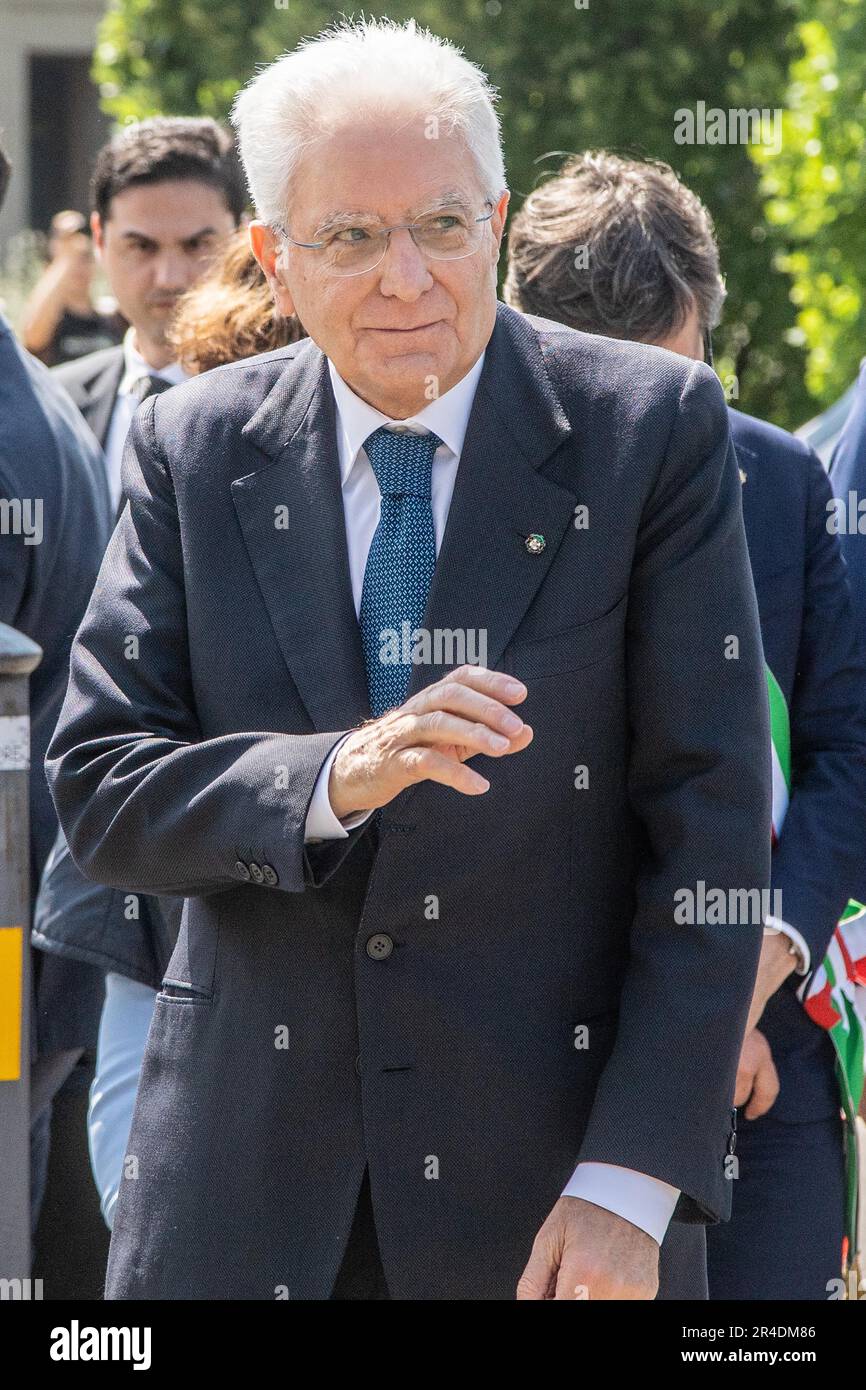 Sergio Mattarella Presidente della Repubblica Italiana Stockfoto