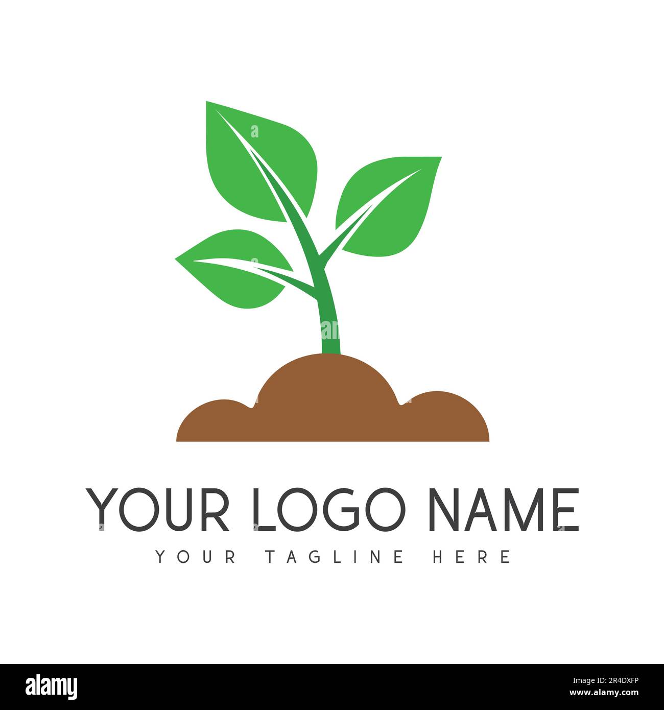 Gärtner Logo Design Leaf Farming Logo Alamy