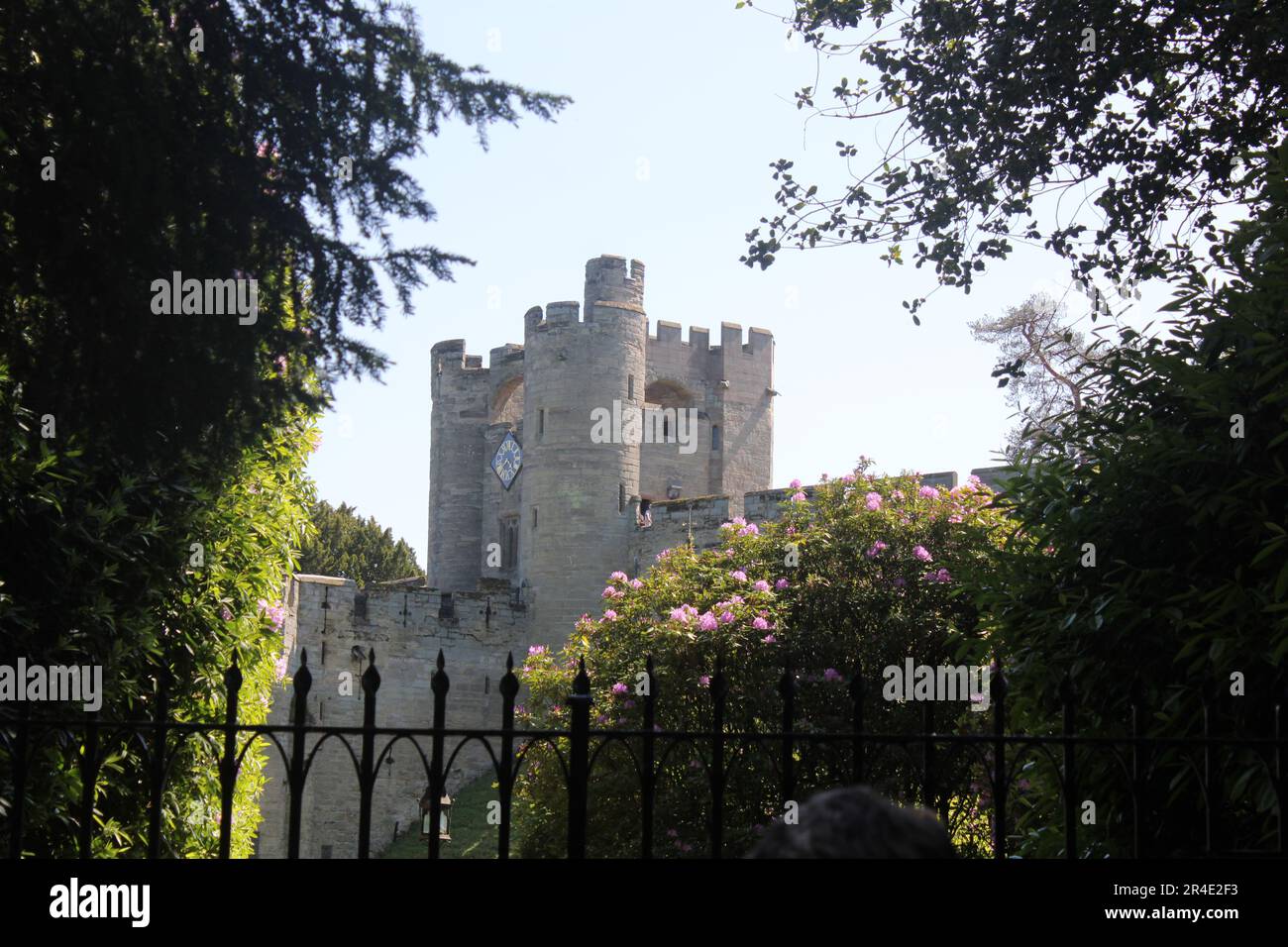 Warwick Castle in der Stadt Warwick, Großbritannien Stockfoto