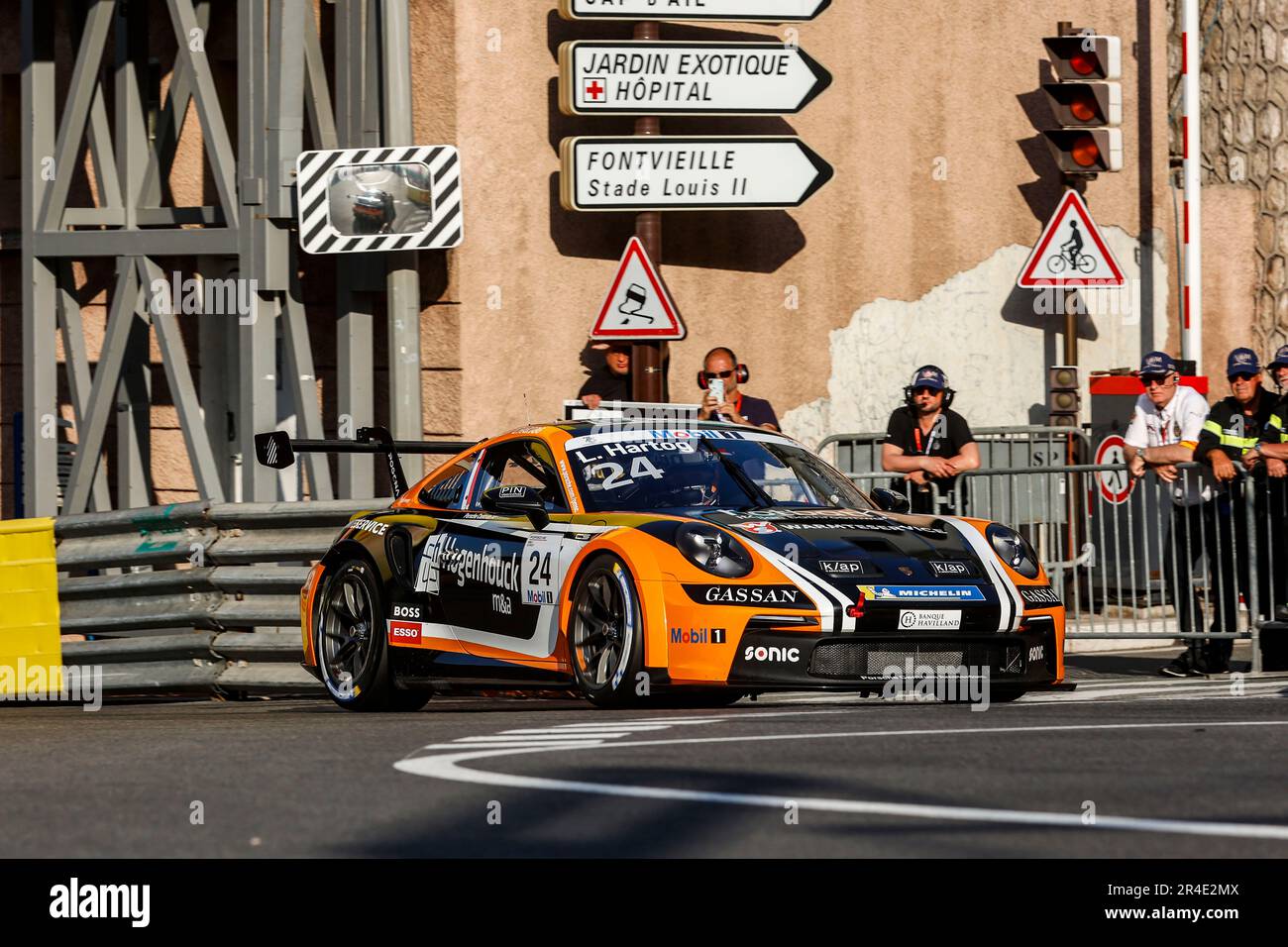Monte-Carlo, Monaco. 26. Mai 2023. #24 Loek Hartog (NL, Team GP Elite), Porsche Mobil 1 Supercup auf dem Circuit de Monaco am 26. Mai 2023 in Monte-Carlo, Monaco. (Foto von HIGH TWO) dpa/Alamy Live News Stockfoto
