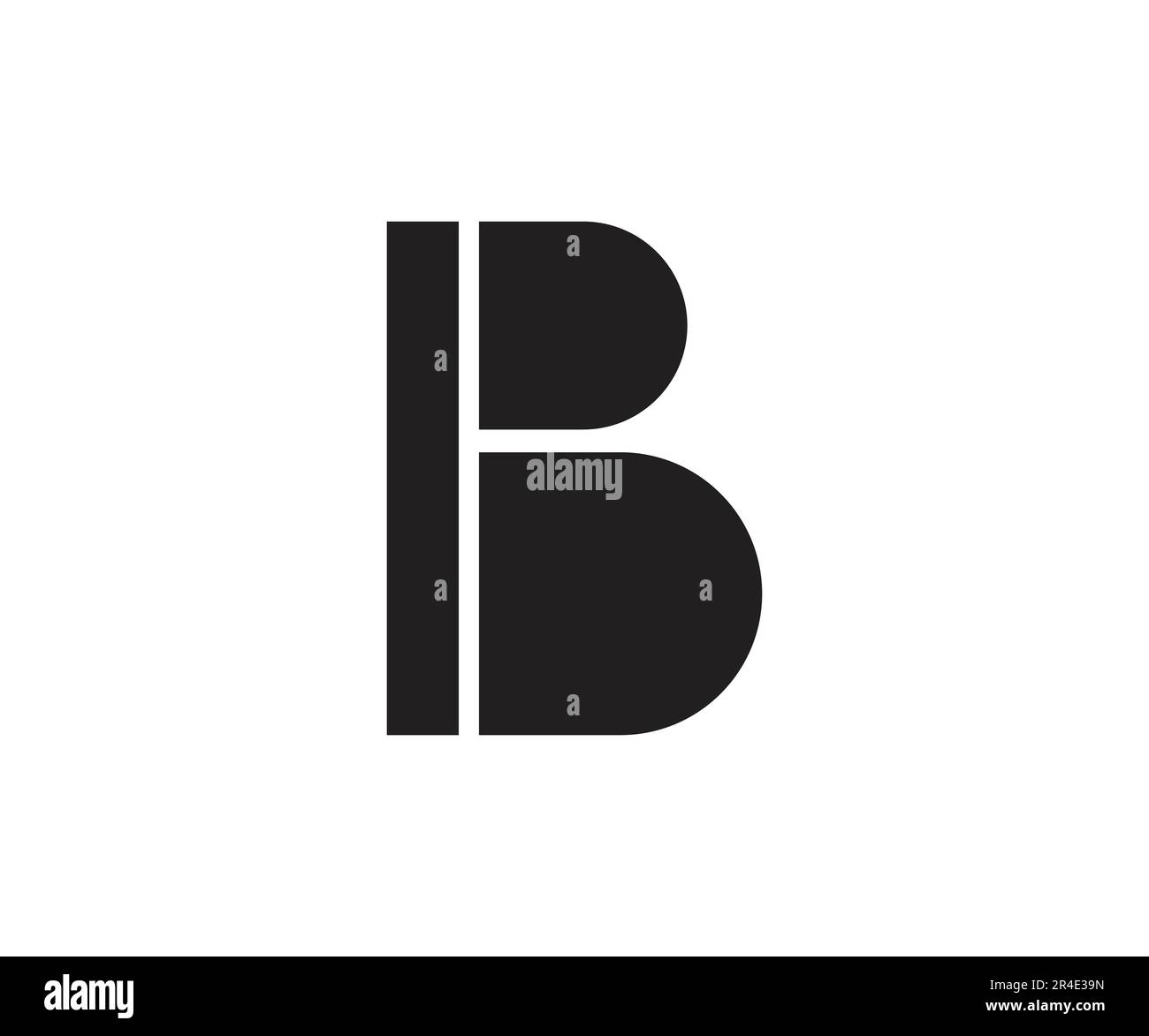 B Buchstabe Logo Design Vektor Vorlage Stock Vektor