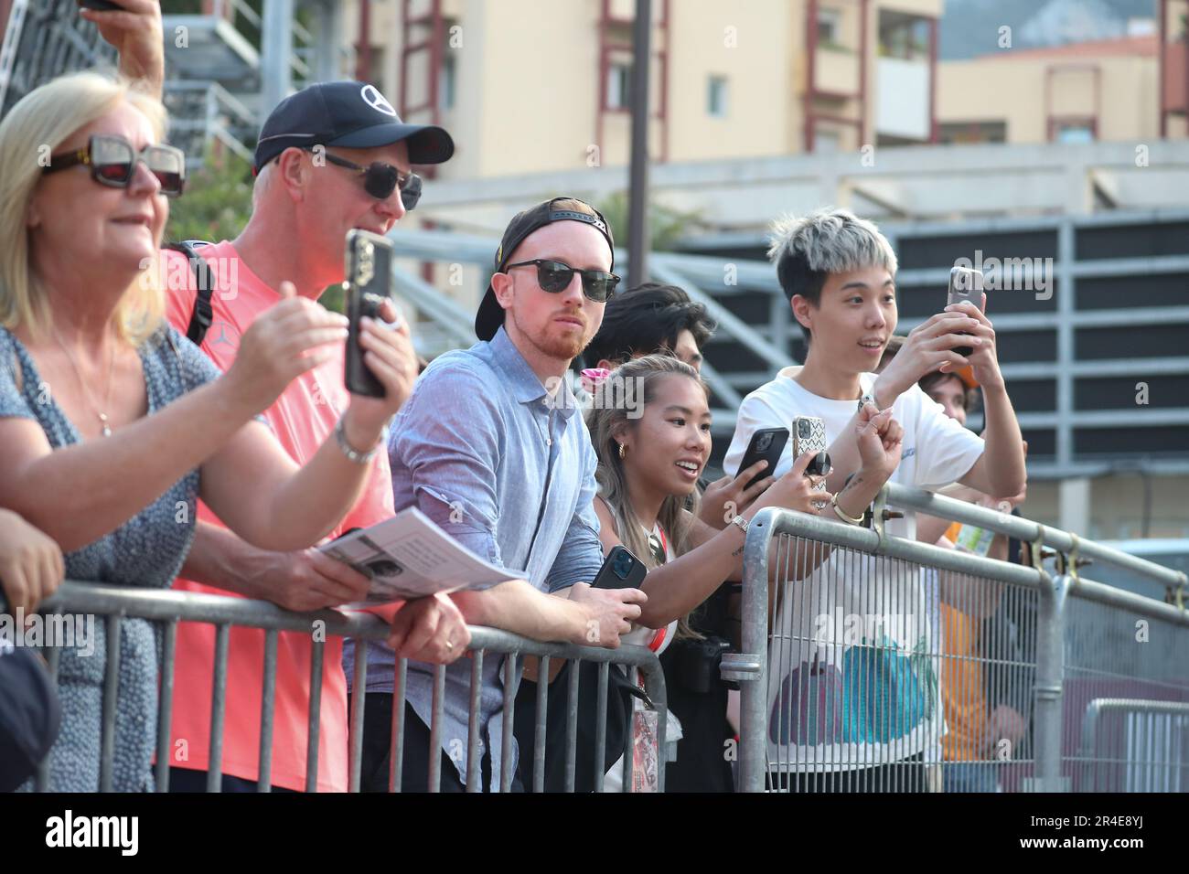 Public/Tifosi/Fan während des Monaco GP, 25-28. Mai 2023 in Montecarlo, Formel-1-Weltmeisterschaft 2023. Stockfoto