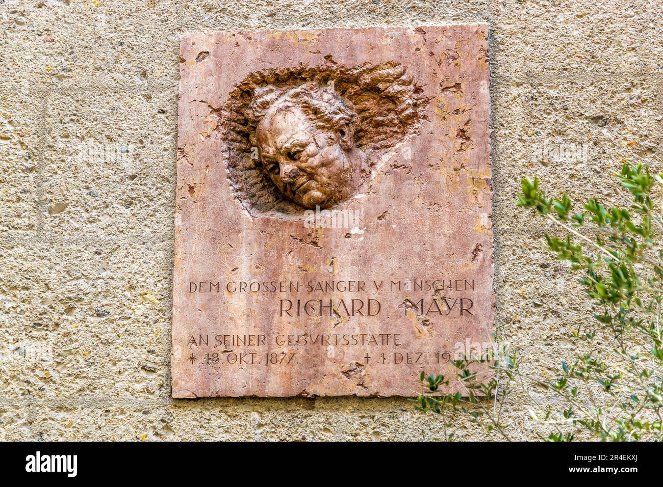 Der Gabler-Bräu ist der Geburtsort des Sängers Richard Mayr. Salzburg, Österreich Stockfoto