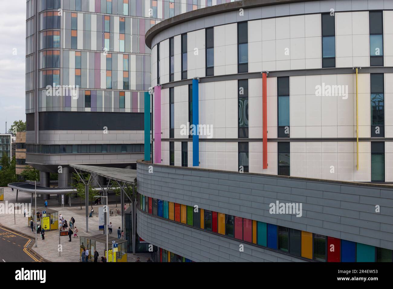 Blick auf das Queen Elizabeth Hospital in Glasgow Schottland Stockfoto