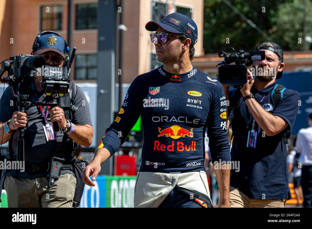 Monte Carlo, Monaco, 27. Mai, Sergio Perez aus Mexiko tritt um Red Bull Racing an. Qualifikation, Runde 7 der Formel-1-Meisterschaft 2023. Kredit: Michael Potts/Alamy Live News Stockfoto