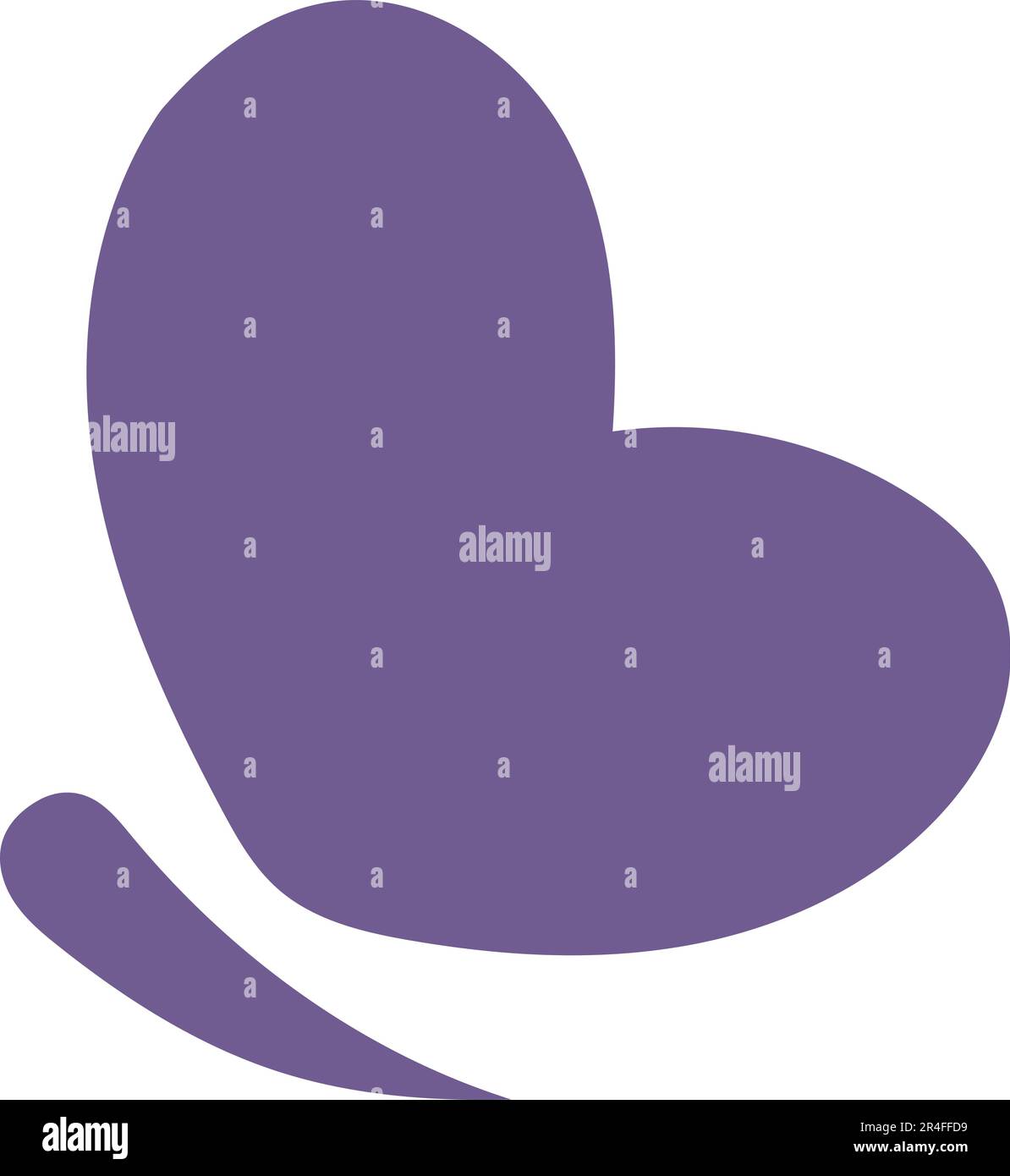 Vektordesign mit violettem Schmetterlingsdesign Stock Vektor