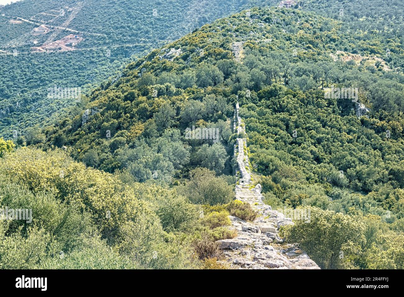 Das alte römische Aquädukt auf dem Lykischen Weg, Delikkemer, Türkei Stockfoto