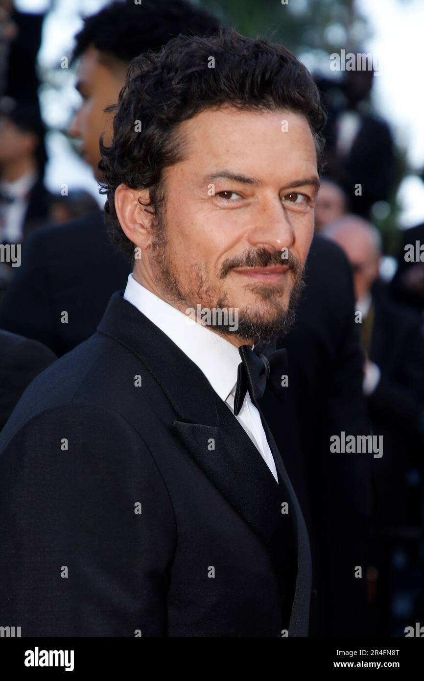 Cannes, Frankreich. 27. Mai 2023. Orlando Bloom nimmt am 27. Mai 2023 im Palais des Festivals in Cannes an der Vorführung und Abschlusszeremonie des roten Teppichs Teil, das 76. Mal jährlich im Rahmen des Filmfestivals in Cannes stattfindet. Foto: DGP/imageSPACE Credit: Imagespace/Alamy Live News Stockfoto