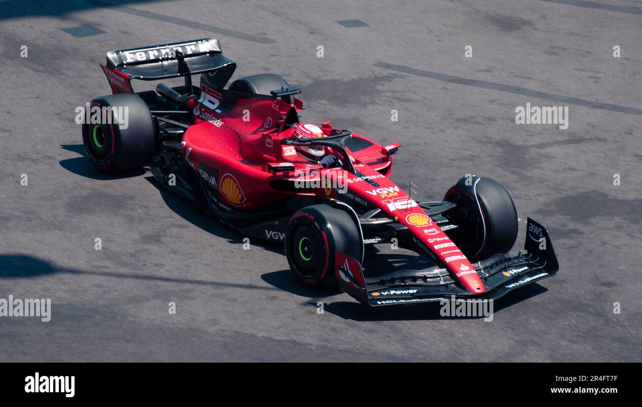 Formel 1 Grand prix Monaco samstag Charles Leclerc Stockfoto