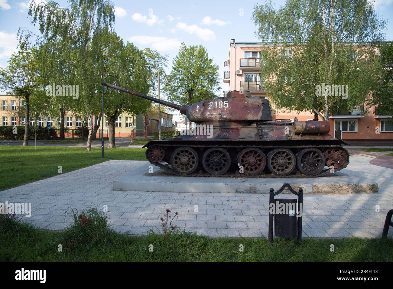 Russischer Tank T-34 85 in Braniewo, Polen © Wojciech Strozyk / Alamy Stock Photo Stockfoto