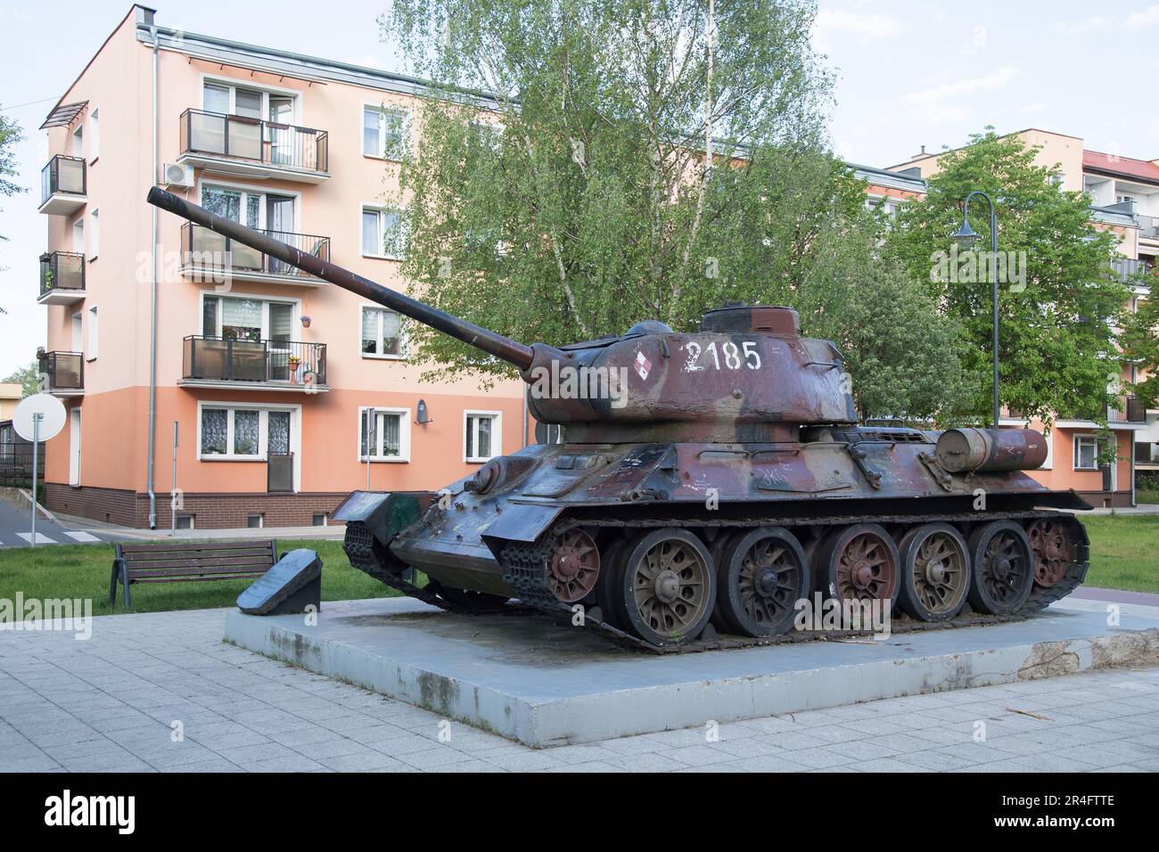 Russischer Tank T-34 85 in Braniewo, Polen © Wojciech Strozyk / Alamy Stock Photo Stockfoto