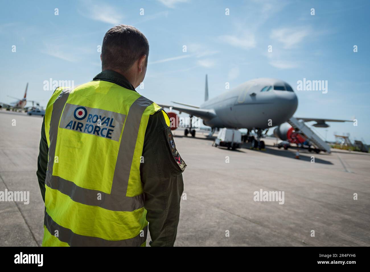 Personal der Royal Air Force bei der RAF Brize Norton Stockfoto