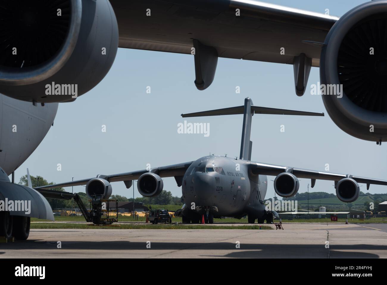 C-17 Globemaster bei der RAF Brize Norton Stockfoto