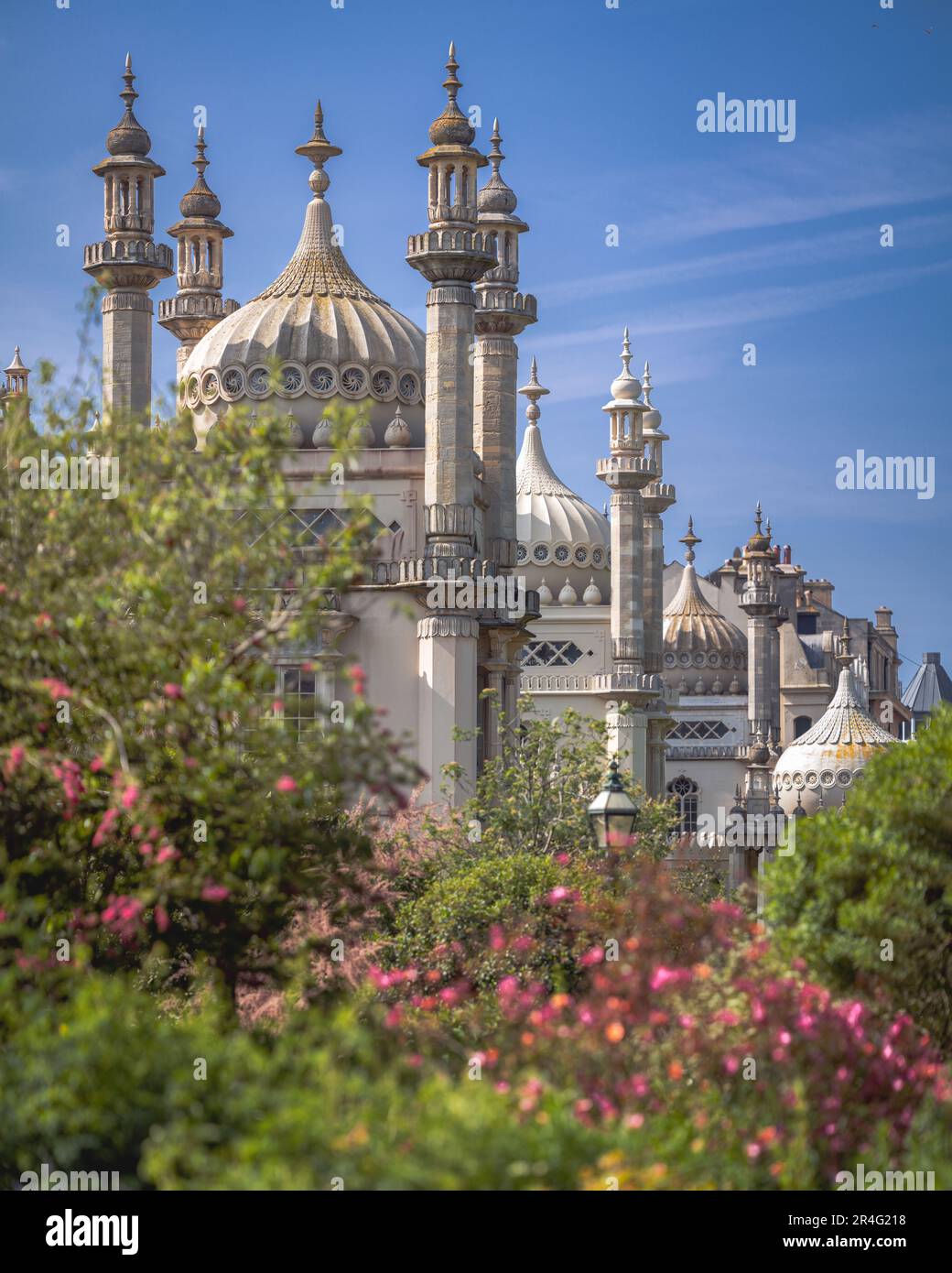 Kuppeln und Minarette im Royal Pavilion Brighton Stockfoto