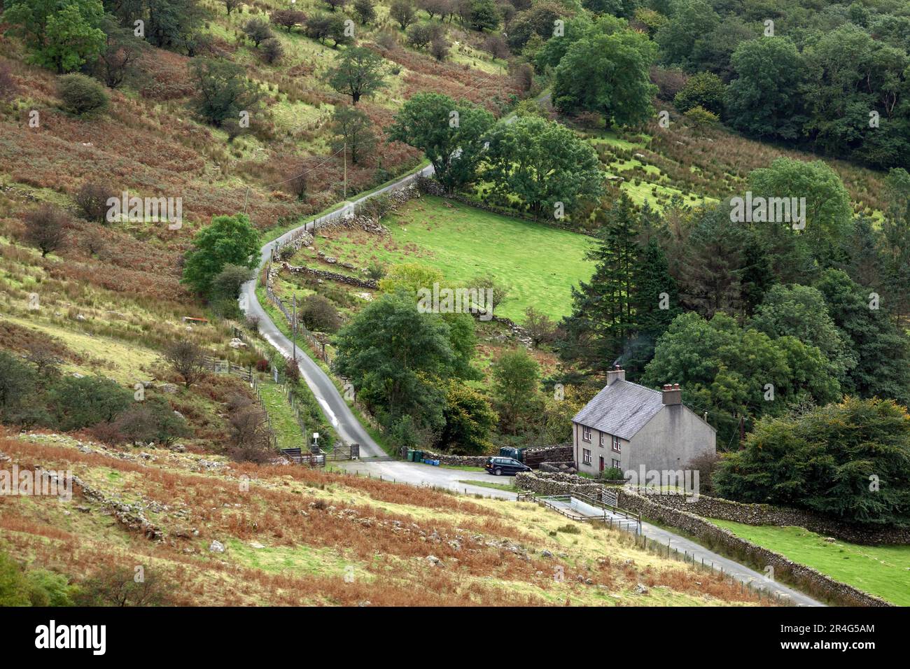 Ferienhaus in Snowdonia-Nationalpark Stockfoto