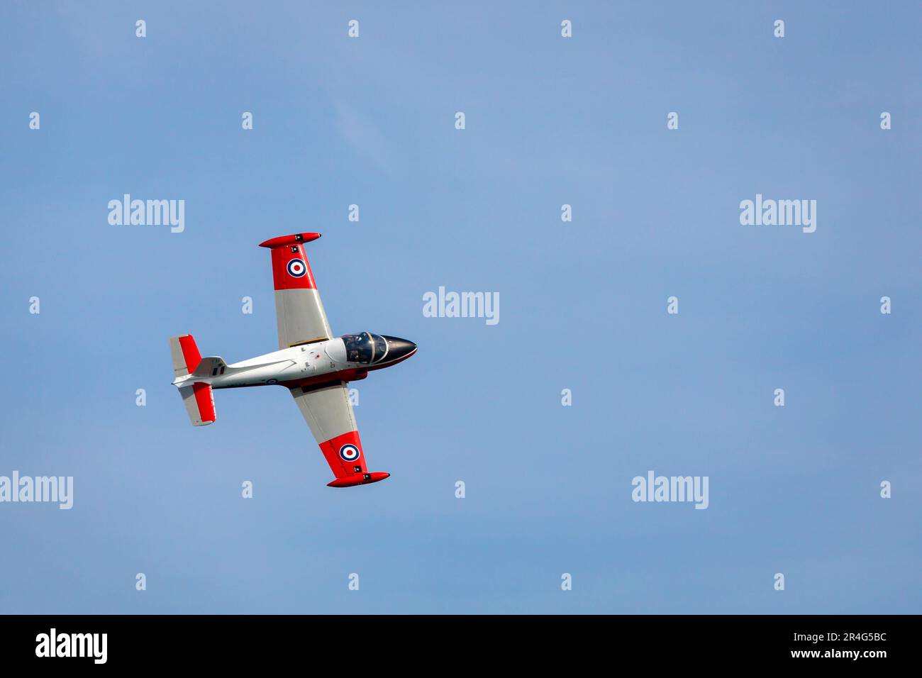 Jet Provost T5 auf Airbourne Stockfoto