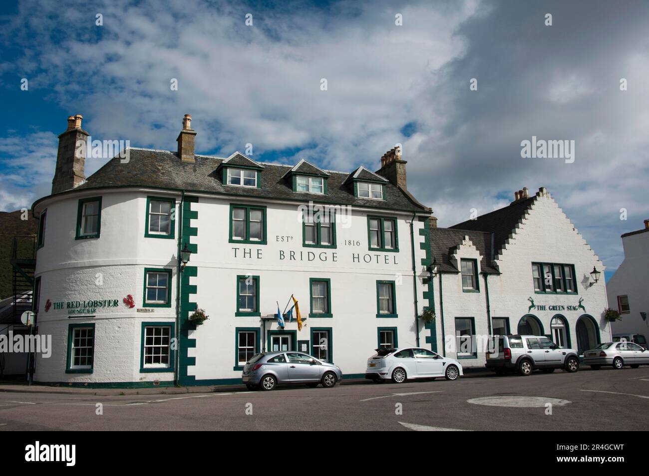 The Bridge Hotel, Helmsdale, Sutherland, Highland, Schottland, Vereinigtes Königreich Stockfoto