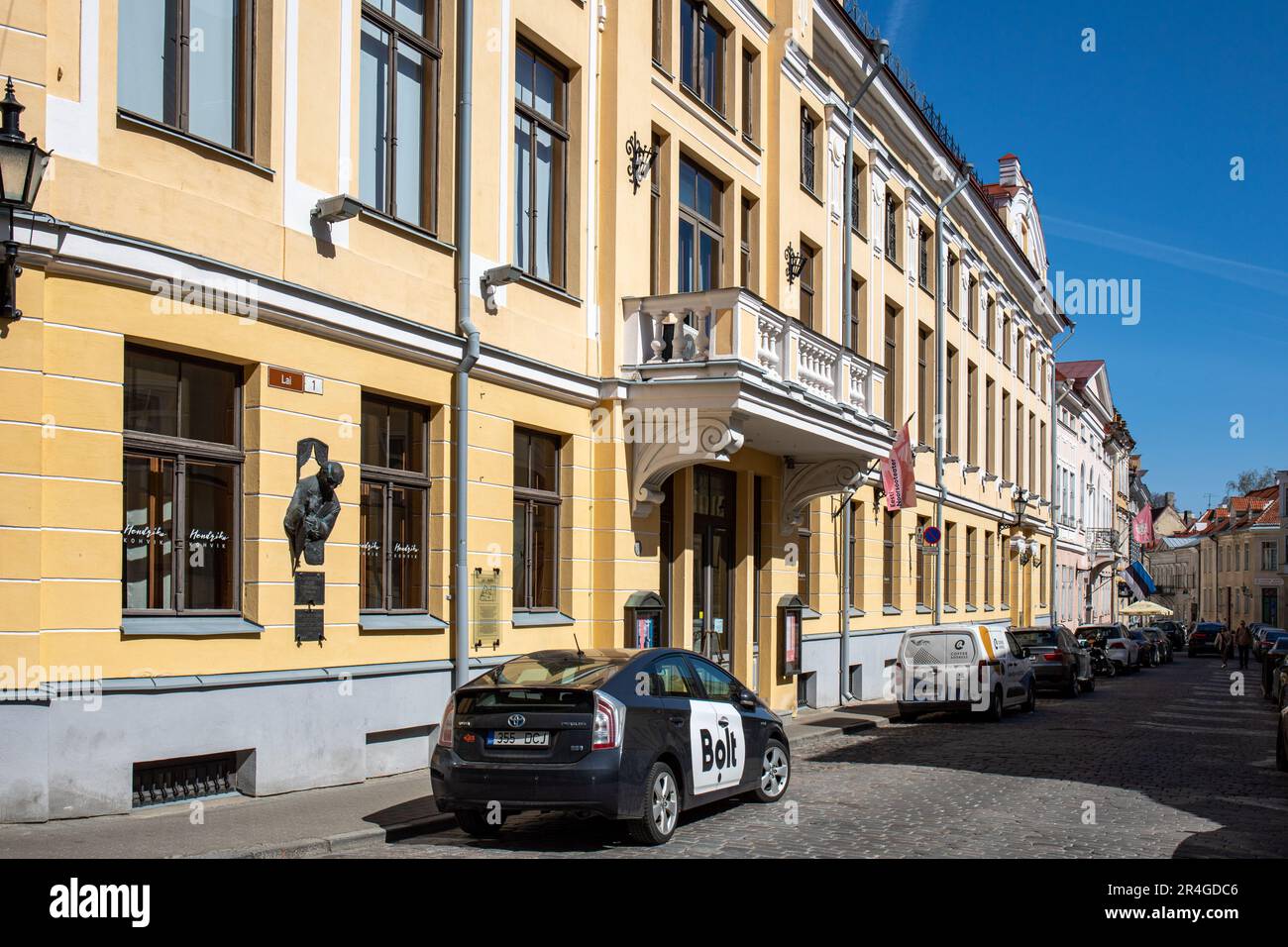 Blick auf die Lai-Straße in Vanalinn, der Altstadt von Tallinn, Estland Stockfoto