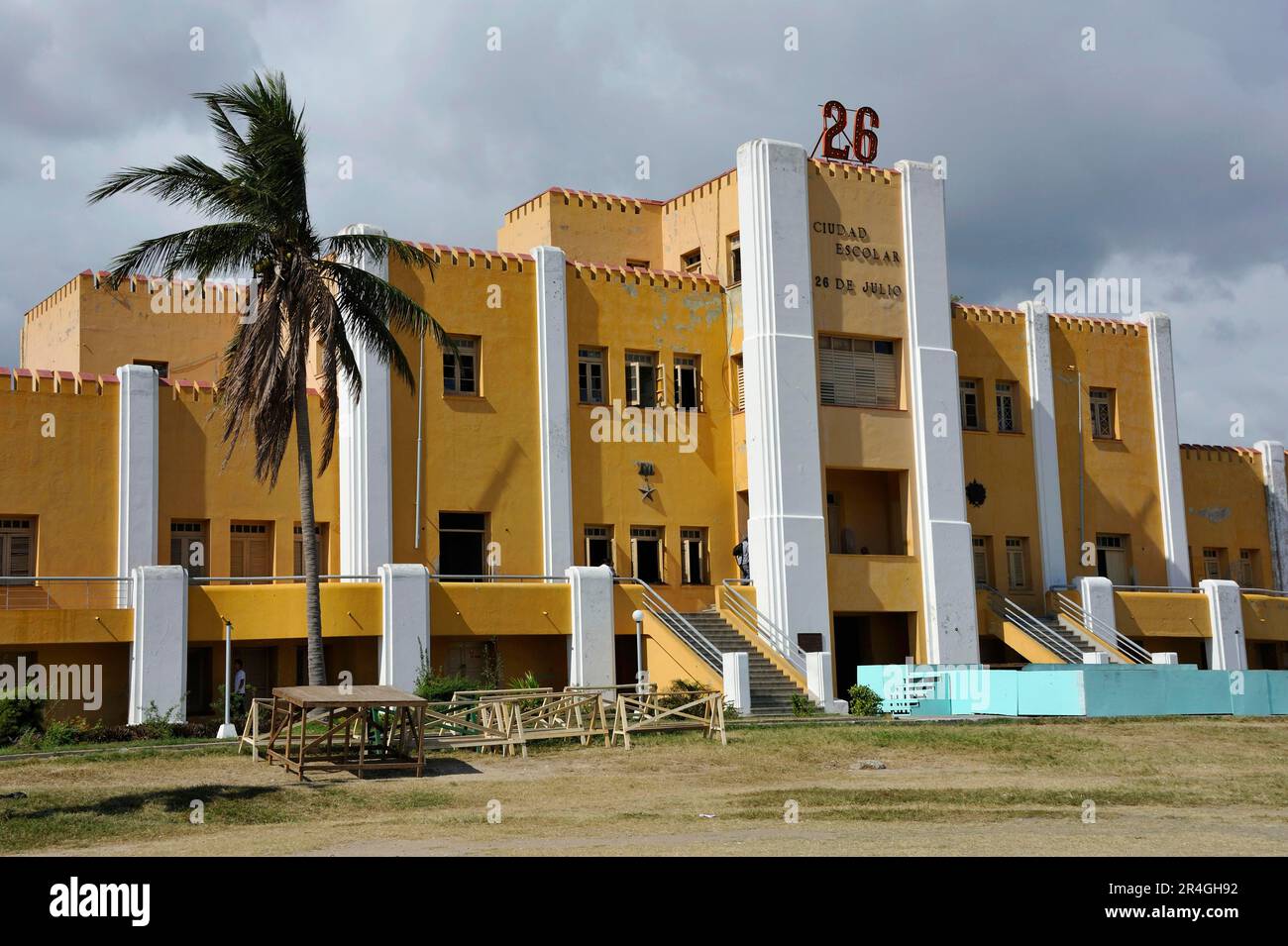 Moncada-Kaserne, Santiago De Cuba, Kuba Stockfoto