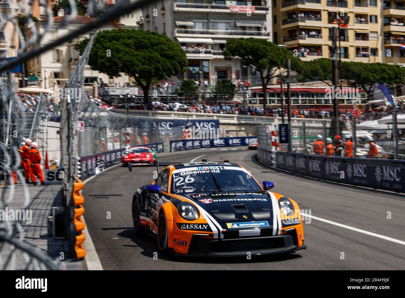 Monte-Carlo, Monaco. 28. Mai 2023. #26 Lucas Groeneveld (NL, Team GP Elite), Porsche Mobil 1 Supercup auf Circuit de Monaco am 28. Mai 2023 in Monte-Carlo, Monaco. (Foto von HIGH TWO) dpa/Alamy Live News Stockfoto