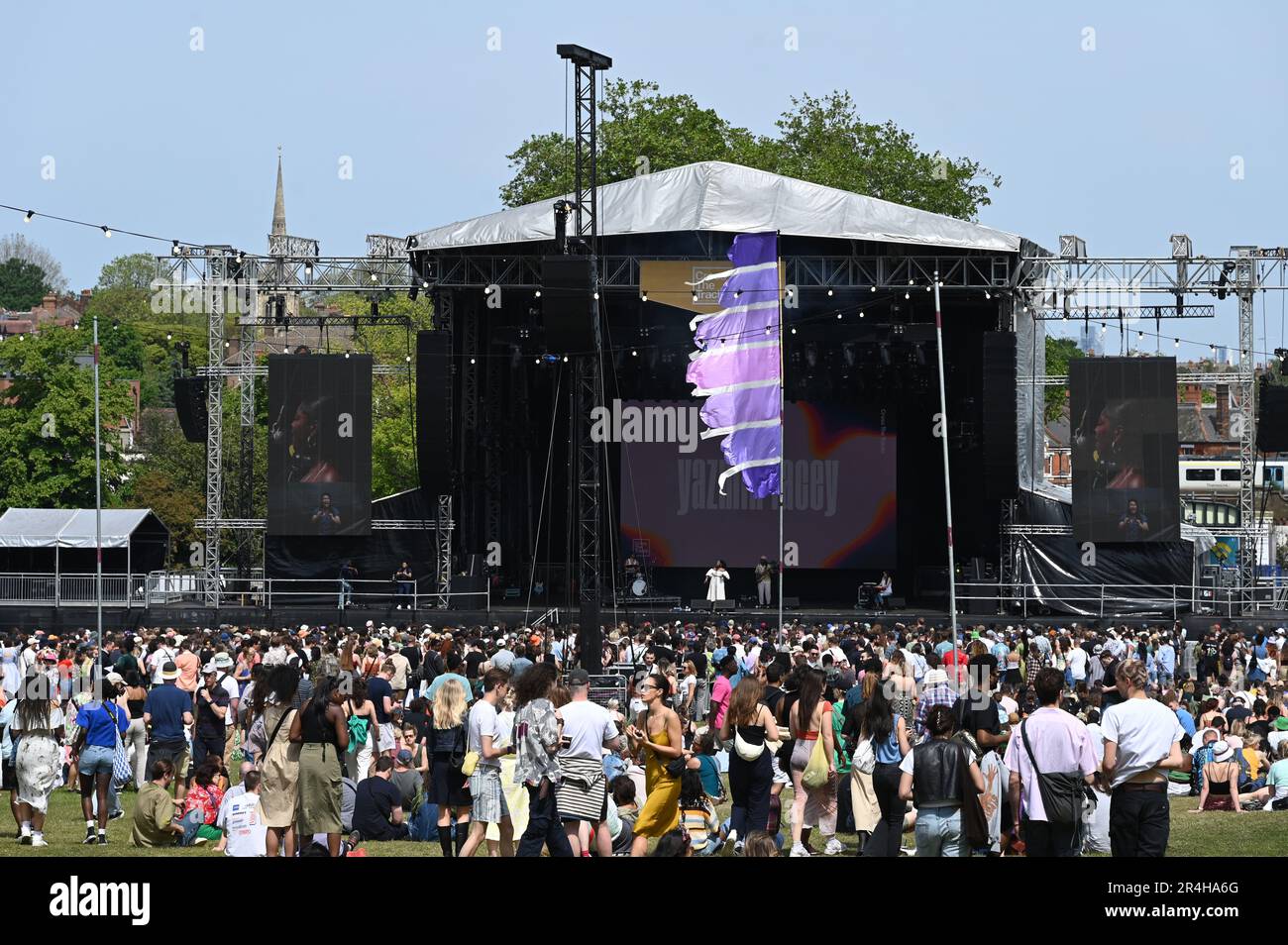 London, Großbritannien. 28. Mai 2023. Überqueren Sie die Tracks - Arena WKND 1, Brockwell Park. Kredit: Siehe Li/Picture Capital/Alamy Live News Stockfoto