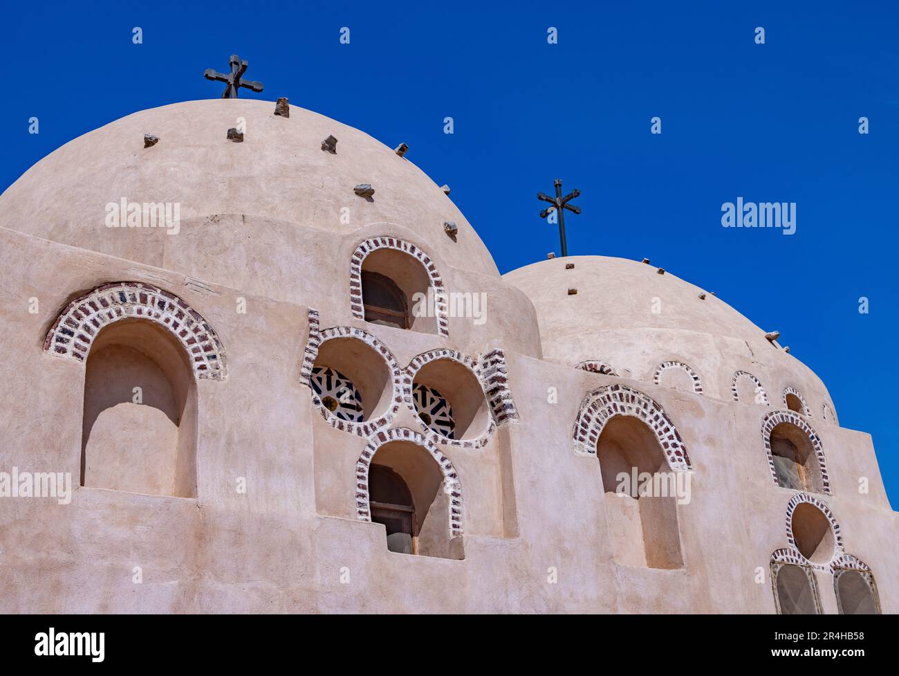 Deir Anba Bishoi, christliches Kloster, Wadi Natrun, Ägypten Stockfoto
