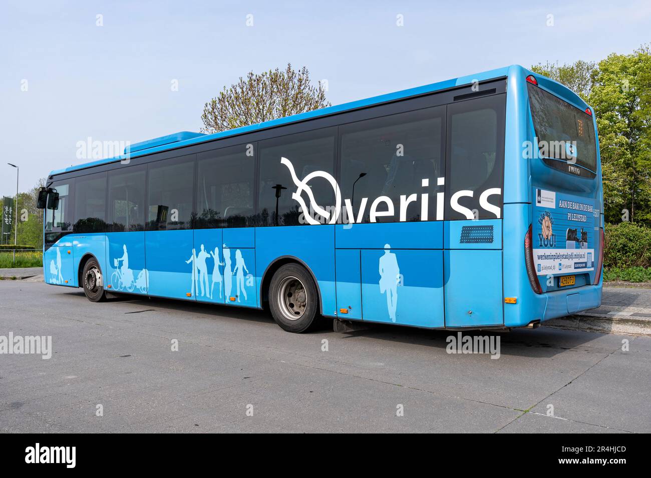 OV Regio Ijsselmond Iveco Crossway Bus in Lemmer, Niederlande Stockfoto