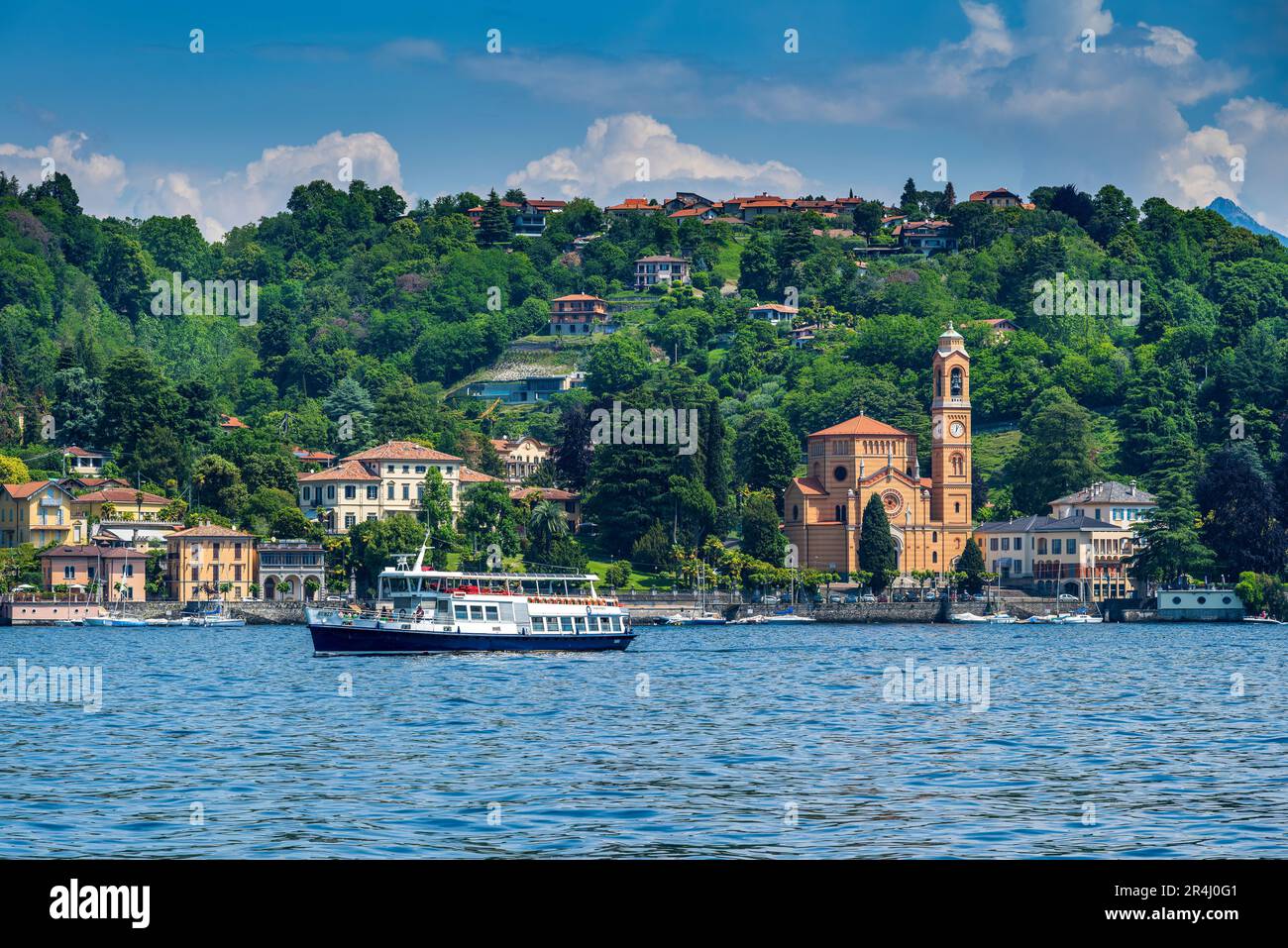 Malerischer Blick auf Mezzegra, Comer See, Lombardei, Italien Stockfoto