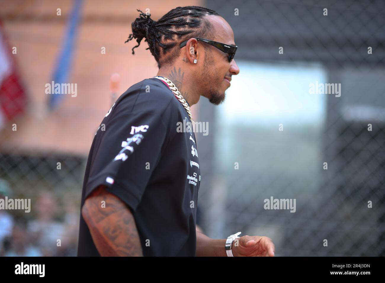 Nr. 44 Lewis Hamilton, Mercedes während des Monaco GP, 25-28. Mai 2023 in Montecarlo, Formel-1-Weltmeisterschaft 2023. Stockfoto